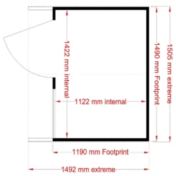 Shire 5 X 4ft Kitty Kids Wooden Playhouse -Garden And Outdoor Goods Store 13505336 1924931200120968