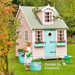 Shire 5 X 7ft Cottage Kids Wooden Playhouse - Including Installation -Garden And Outdoor Goods Store 13505344 1304931996394777