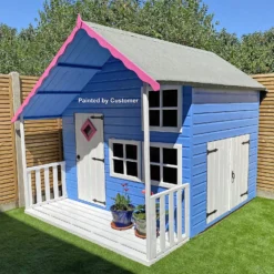 Shire 6 X 8ft Crib Kids Wooden Playhouse - Including Installation -Garden And Outdoor Goods Store 13505346 1674931995832382