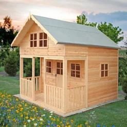 Shire 8 X 10ft Lodge Kids Wooden Playhouse -Garden And Outdoor Goods Store 13505347 2004931995184082