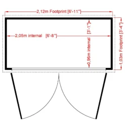 Shire 7 X 3ft Shiplap Double Door Bike Storage -Garden And Outdoor Goods Store 13505353 1284931992709844