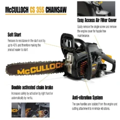 McCulloch CS35S Petrol Chainsaw -Garden And Outdoor Goods Store 13524820 1434936888331379