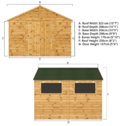 Mercia 10ft X 10ft Premium Shiplap Modular Workshop Shed -Garden And Outdoor Goods Store 13555749 1034937167977546