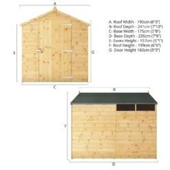 Mercia 8ft X 6ft Premium Shiplap Security Apex Shed -Garden And Outdoor Goods Store 13555783 1205033256569955