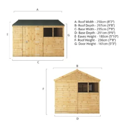 Mercia 10ft X 8ft Premium Shiplap Reverse Apex Shed -Garden And Outdoor Goods Store 13555798 1484949338689279