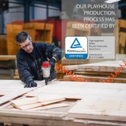 Mercia 5ft X 6ft Pent Wooden Playhouse With Tower - Installation Included -Garden And Outdoor Goods Store 13555820 1764951147577796