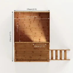 Mercia 5ft X 6ft Pent Wooden Playhouse With Tower - Installation Included -Garden And Outdoor Goods Store 13555820 2004951147616580