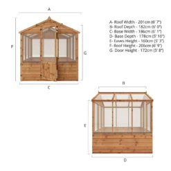 Mercia Wooden Greenhouse - 6x6ft 18 Mercia Wooden Greenhouse - 6x6ft -Garden And Outdoor Goods Store 13626875 2515028840056877