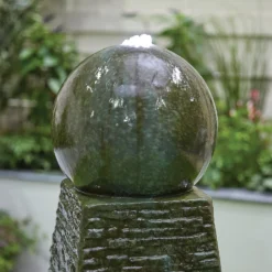 Stylish Fountain Obelisk Falls Water Feature With LEDs -Garden And Outdoor Goods Store 13846044 1064962027900555