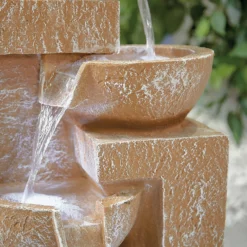 Stylish Fountain Sparkling Bowls Water Feature With LEDs -Garden And Outdoor Goods Store 13846048 1034971880455348