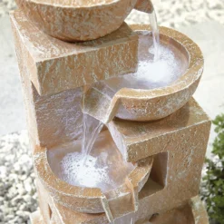Stylish Fountain Sparkling Bowls Water Feature With LEDs -Garden And Outdoor Goods Store 13846048 6124971880433253
