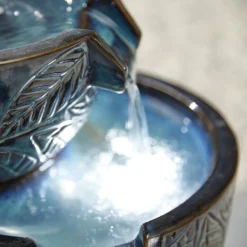 Stylish Fountain Fossil Leaf Water Feature With LEDs -Garden And Outdoor Goods Store 13846049 9274962028283796