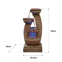 Stylish Fountain Azure Columns Water Feature With LEDs 7 Stylish Fountain Azure Columns Water Feature With LEDs -Garden And Outdoor Goods Store 13846050 1534978881017244