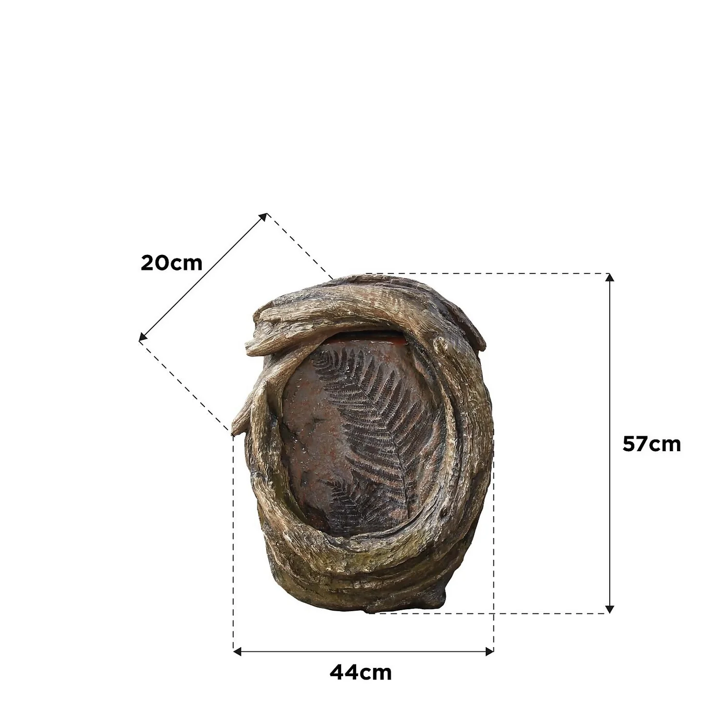 Stylish Fountain Forest Fern Water Feature With LEDs 3 Stylish Fountain Forest Fern Water Feature With LEDs - Image 3