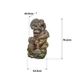 Stylish Fountain Otter Pools Water Feature With LEDs 11 Stylish Fountain Otter Pools Water Feature With LEDs -Garden And Outdoor Goods Store 13846071 1084962028366896
