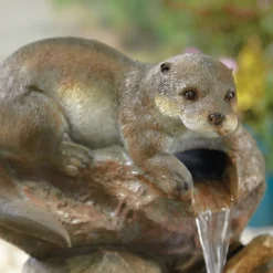 Stylish Fountain Otter Pools Water Feature With LEDs 8 Stylish Fountain Otter Pools Water Feature With LEDs -Garden And Outdoor Goods Store 13846071 1494962028210242