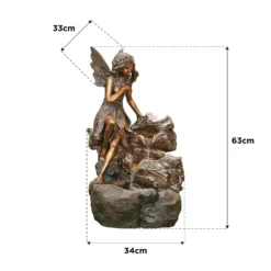 Stylish Fountain Pixie Spills Water Feature With LEDs -Garden And Outdoor Goods Store 13846073 1214962028270569