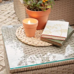 Alexandria Rattan Effect Garden Corner Sofa Set -Garden And Outdoor Goods Store 13936306 8645022386515689