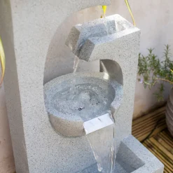 Stylish Fountain Ango Falls Garden Water Feature With LEDs -Garden And Outdoor Goods Store 13947169 1755005844359029