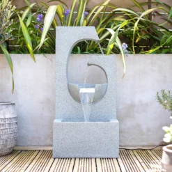 Stylish Fountain Ango Falls Garden Water Feature With LEDs -Garden And Outdoor Goods Store 13947169 2065005844485926