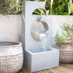 Stylish Fountain Ango Falls Garden Water Feature With LEDs -Garden And Outdoor Goods Store 13947169 4305005844444559