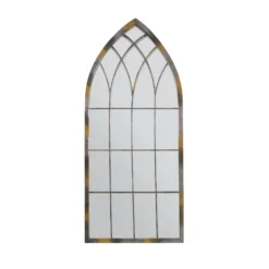MirrorOutlet Rose Garden Rustic Arch Metal Garden Mirror- 115x50cm -Garden And Outdoor Goods Store 13950554 1374987138969488