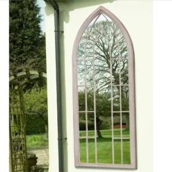MirrorOutlet Somerley Sunflower Gothic Arch Large Garden Mirror - 150x61 Cm -Garden And Outdoor Goods Store 13950558 7214987173116409