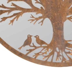 MirrorOutlet Birds Round Circular Garden Mirror - 100cm -Garden And Outdoor Goods Store 13950586 1054987139352054