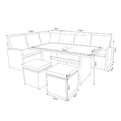 Matara Rattan Effect Corner Sofa Set 13 Matara Rattan Effect Corner Sofa Set -Garden And Outdoor Goods Store 13951470 2105021609466129