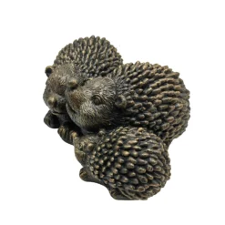 Bronze Look Hedgehog Family Garden Ornament -Garden And Outdoor Goods Store 13965951 8705014596974346
