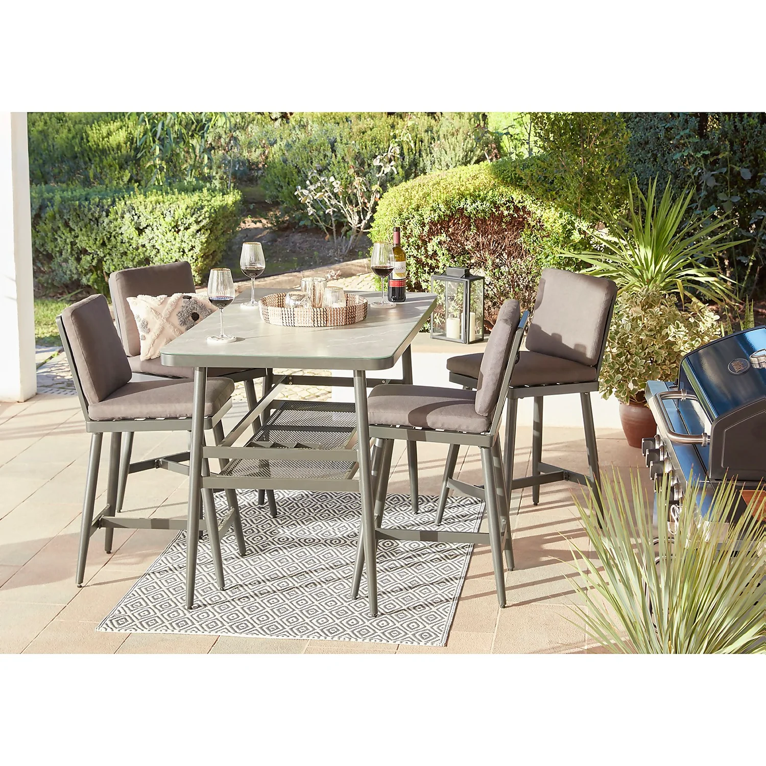 Heba 4 Seater Garden Bar Set 3 Heba 4 Seater Garden Bar Set - Image 3