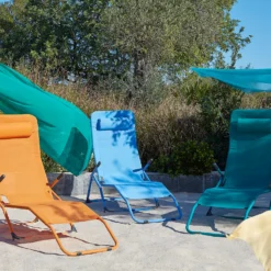 Siesta Sun Lounger - Blue -Garden And Outdoor Goods Store 14005768 2005022687297003