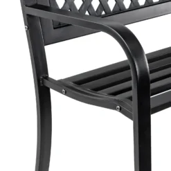Black Steel Garden Bench -Garden And Outdoor Goods Store 14005779 5405018249740746