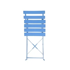 Millie Metal Bistro Set - Blue -Garden And Outdoor Goods Store 14005783 2055018249978976