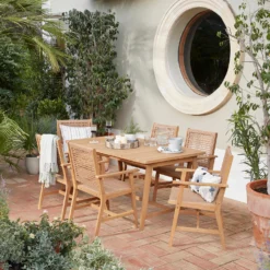 Miri 6 Seater Wooden Garden Dining Set -Garden And Outdoor Goods Store 14183988 1955022106791384