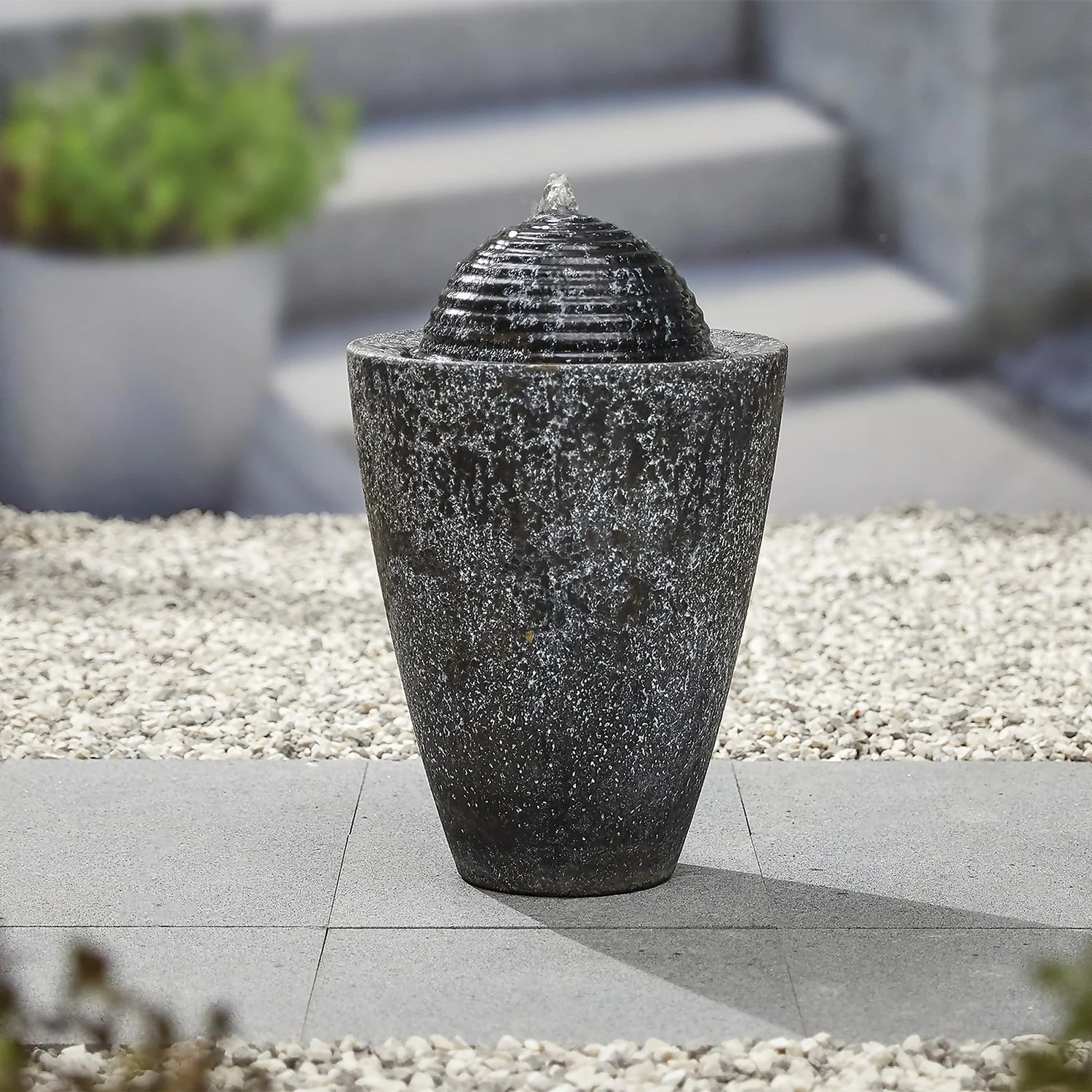 Stylish Fountain Dappled Column Water Feature 2 Stylish Fountain Dappled Column Water Feature - Image 2