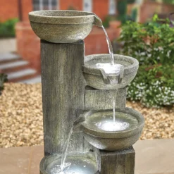 Stylish Fountain Ash Columns Water Feature With LEDs 9 Stylish Fountain Ash Columns Water Feature With LEDs -Garden And Outdoor Goods Store 14519359 4105047822611828