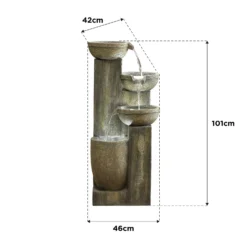 Stylish Fountain Ash Columns Water Feature With LEDs 11 Stylish Fountain Ash Columns Water Feature With LEDs -Garden And Outdoor Goods Store 14519359 5615047822695786