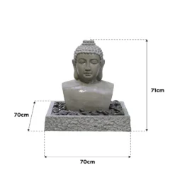 Stylish Fountain Lotus Buddha Water Feature With LEDs 7 Stylish Fountain Lotus Buddha Water Feature With LEDs -Garden And Outdoor Goods Store 14519362 9825047822642530