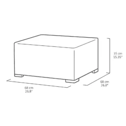 Keter California 5 Seater Outdoor Garden Furniture Sofa And Lounge Set - Graphite With Grey Cushions -Garden And Outdoor Goods Store 14539594 1175041802533263